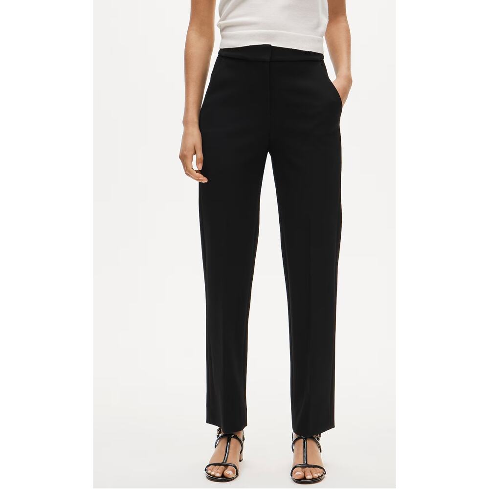 J Crew Kate Pants 10 10T T10 Tall Black NWT Stretch Straight Leg Trouser CC443 - Picture 7 of 8